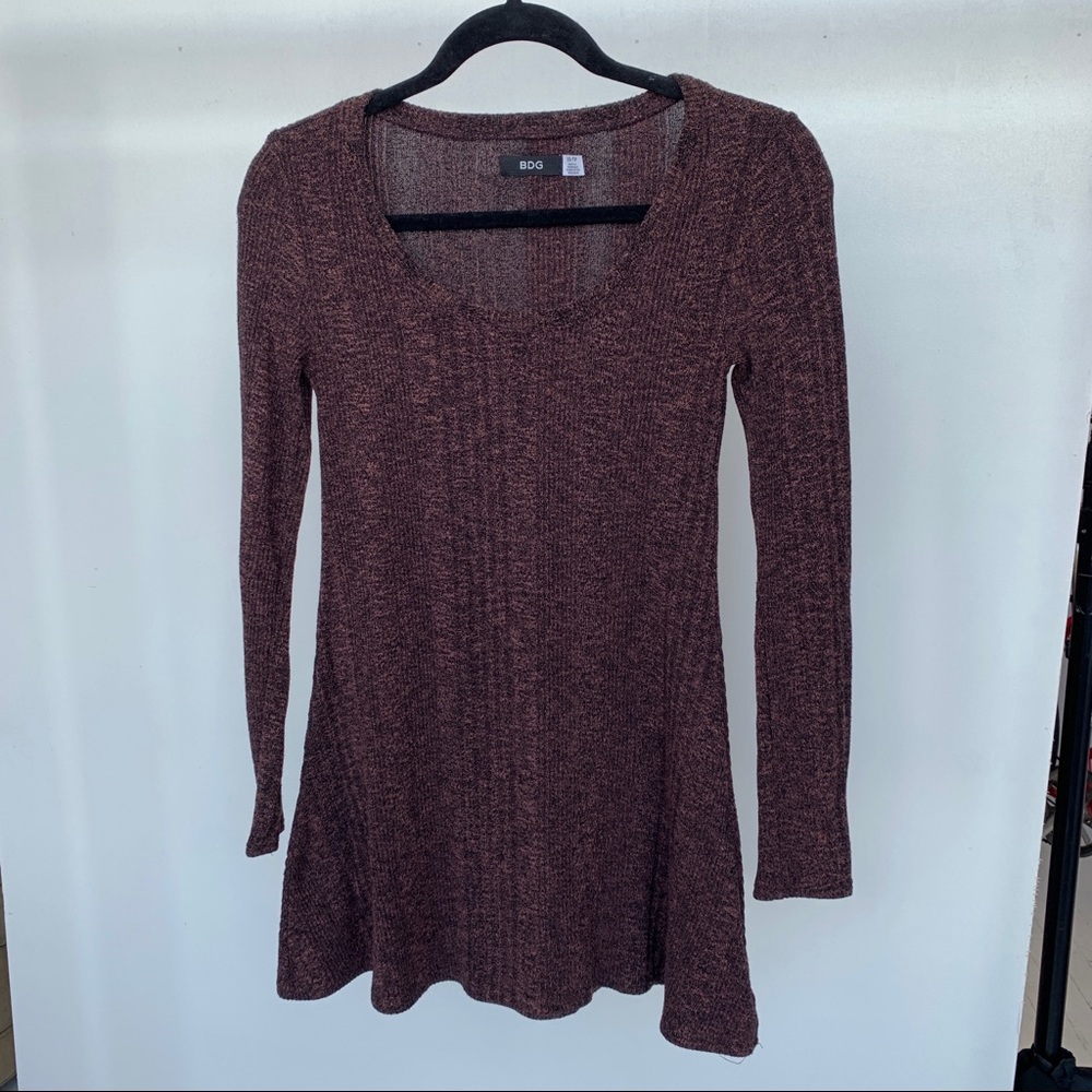 BDG Maroon Knitted Dress